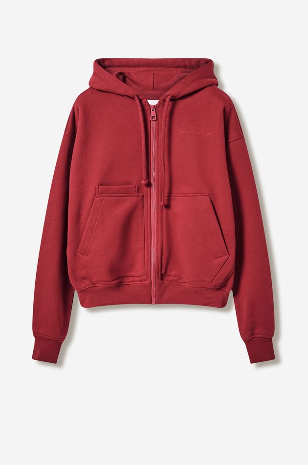 Хлопковый худи на молнии