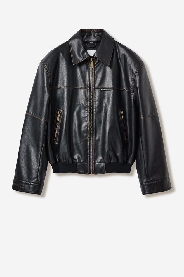 "SIGNAL" бомбер из веган кожи