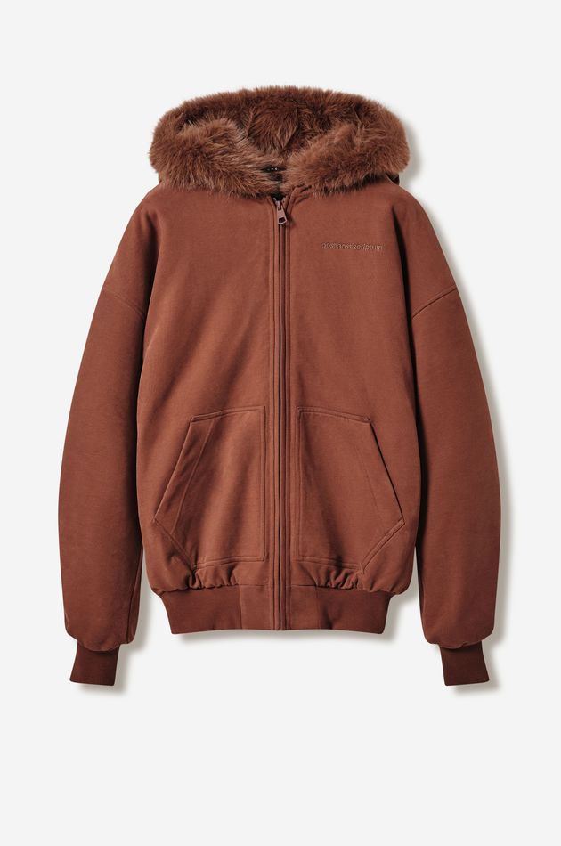 Худи с меховой отделкой