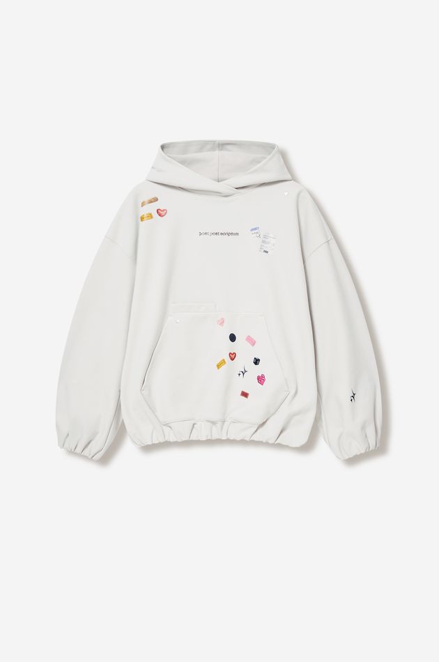 Хлопковый худи с логотипом