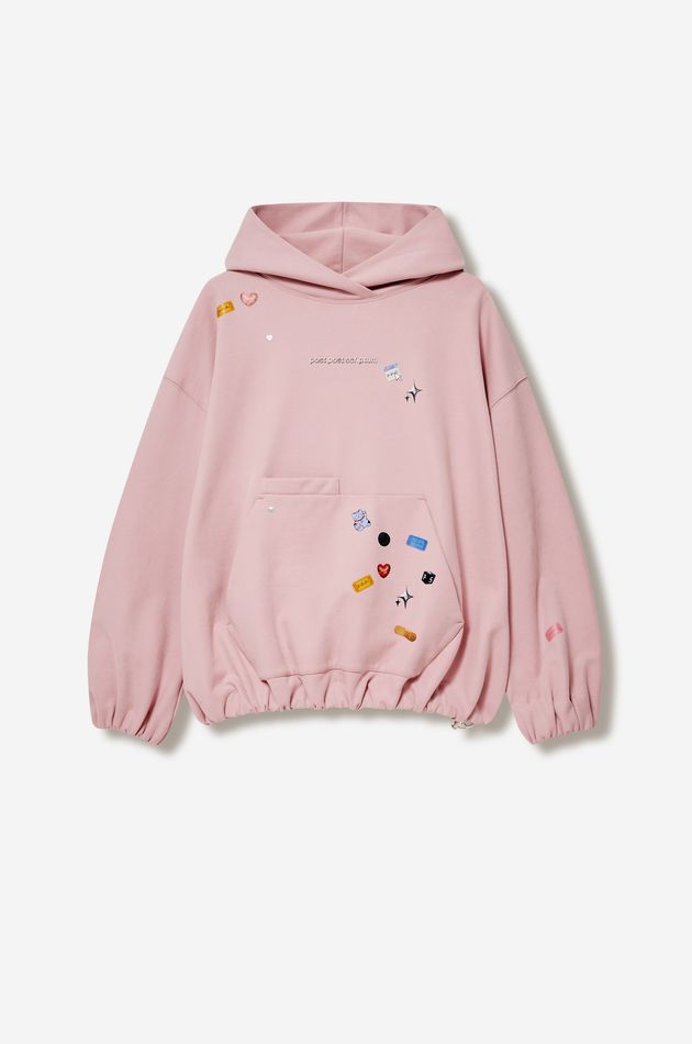 Хлопковый худи с логотипом