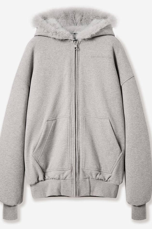 Худи с меховой отделкой