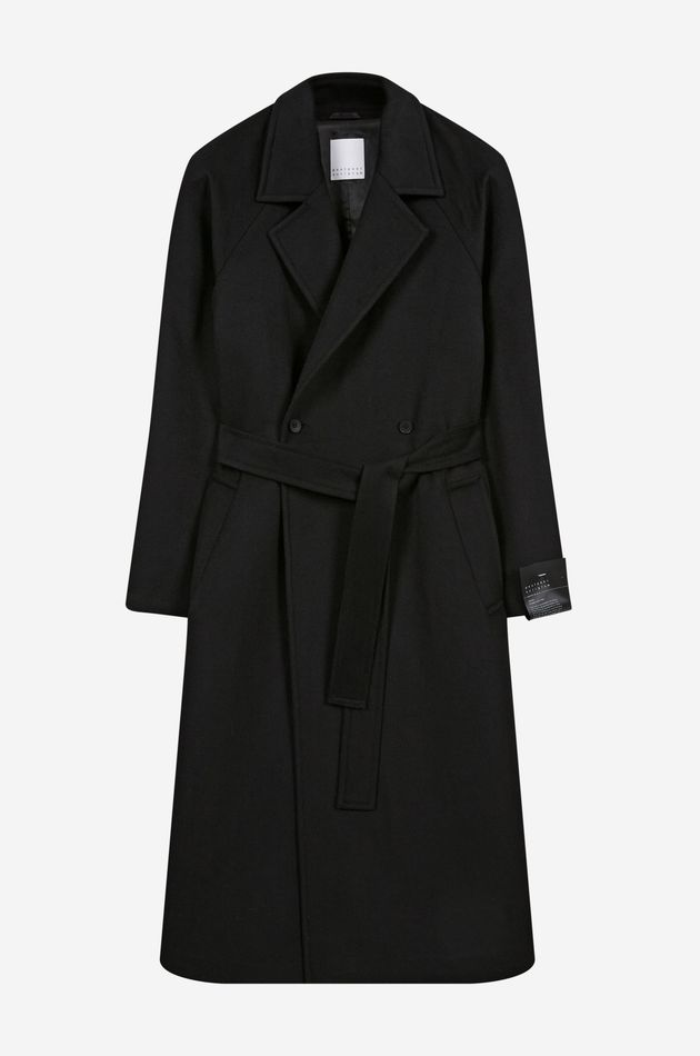 Оверсайз пальто из шерсти