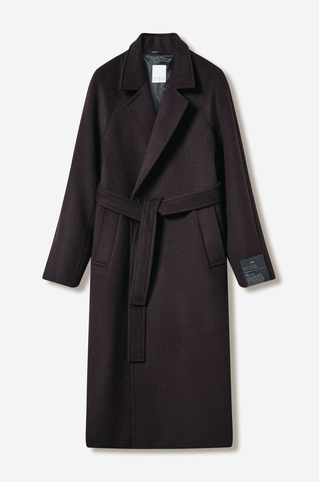 Оверсайз пальто из шерсти