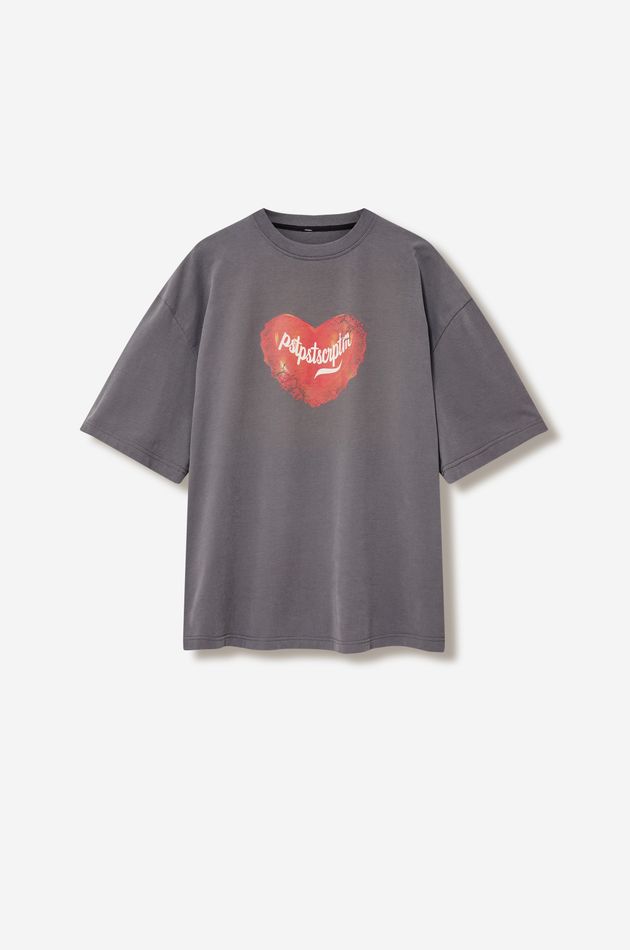 Soda Heart Футболка Оверсайз с Принтом