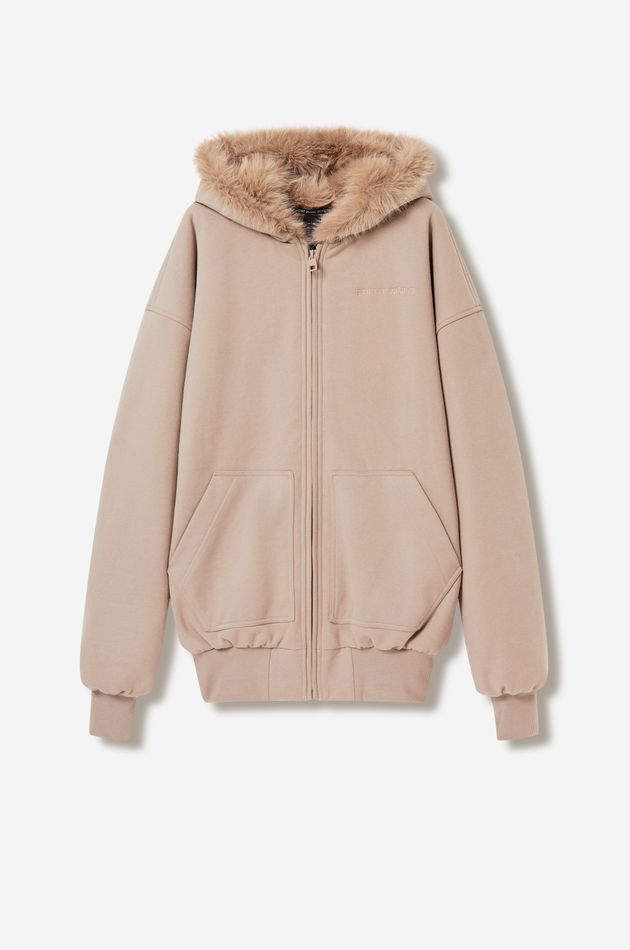 Худи с меховой отделкой