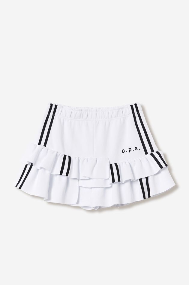 Юбка- шорты мини с лампасами
