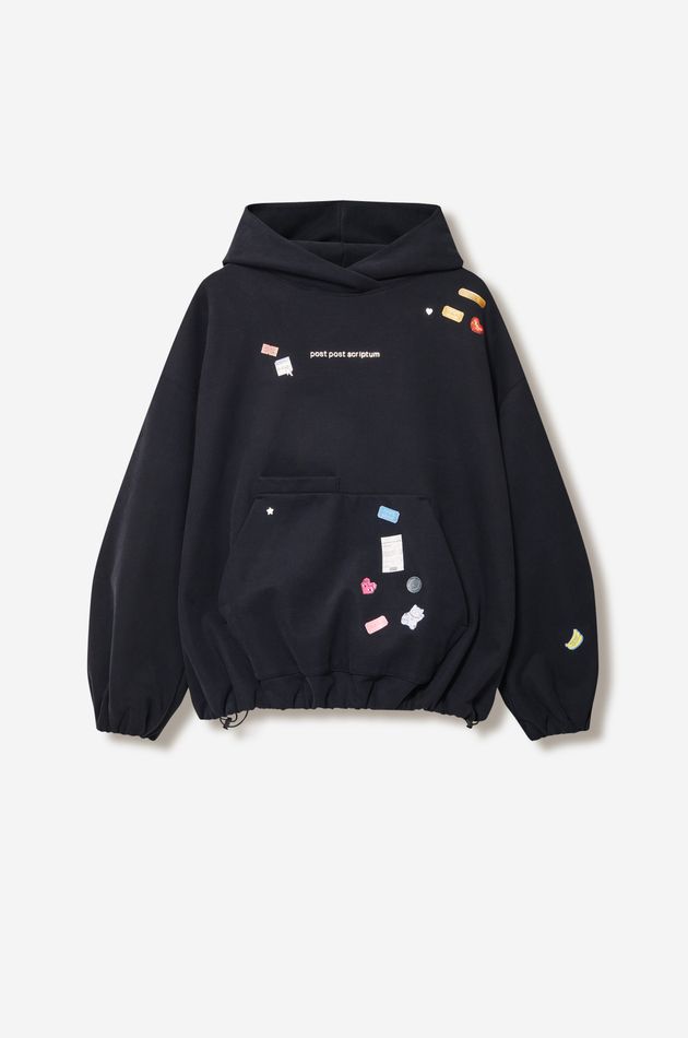 Хлопковый худи с логотипом